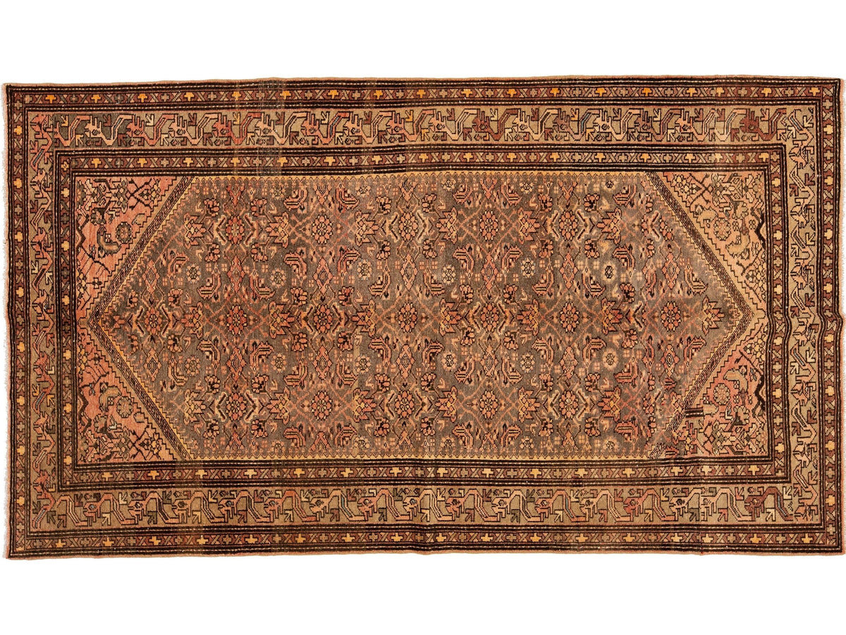 Antique Malayer Wool Rug 5 X 9