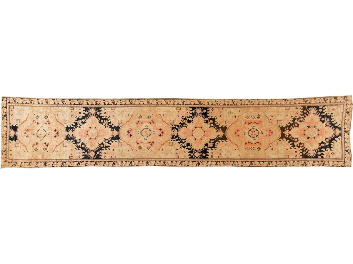 Antique Karabakh Wool Runner 4 X 18