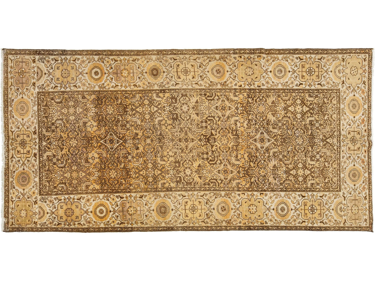 Antique Malayer Wool Runner 5 X 10