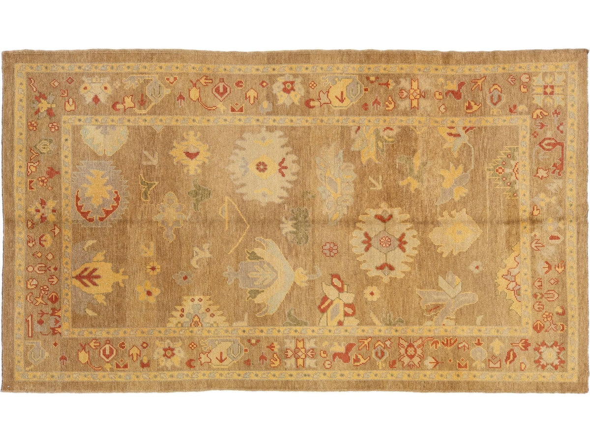 Modern Oushak Wool Rug 6 X 11