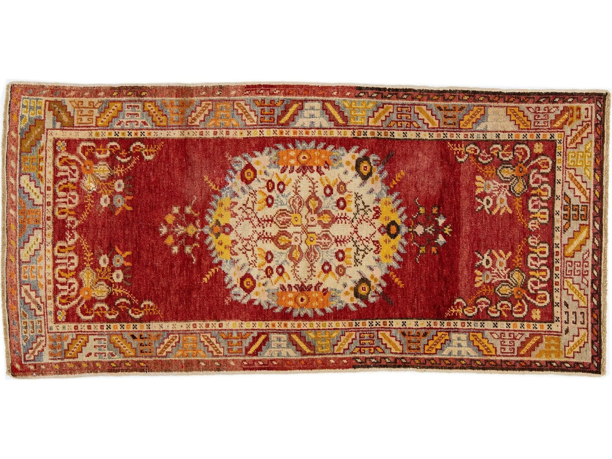 Antique Khotan Wool Rug 3 X 6