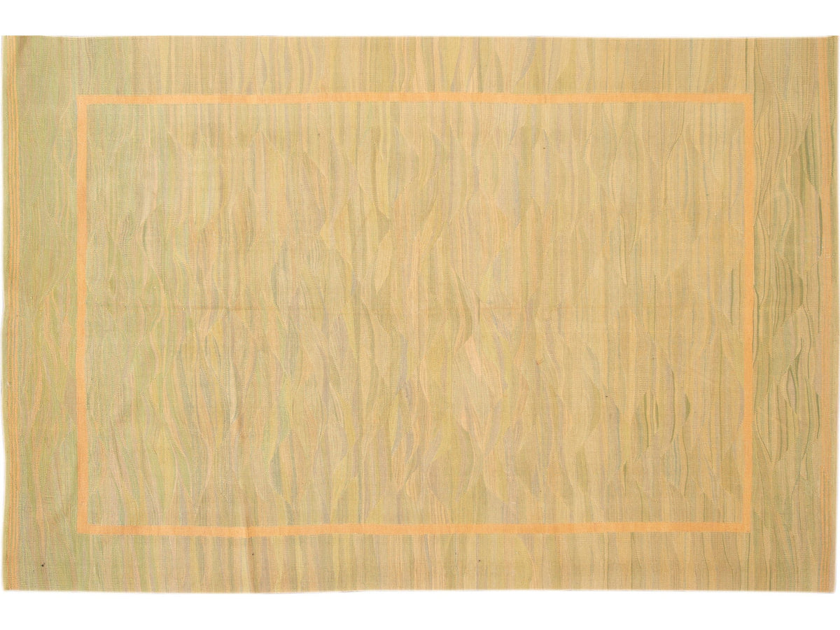 Modern Flatweave Wool Rug 6 X 9