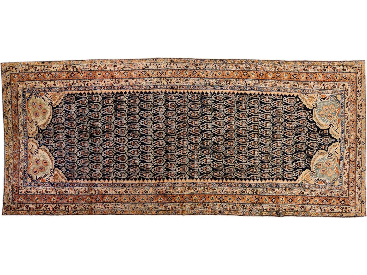Antique Persian Wool Rug 7 X 16