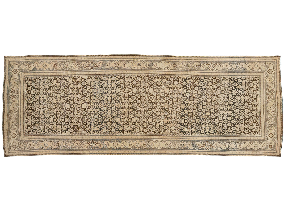 Antique Malayer Wool Runner 7 X 19