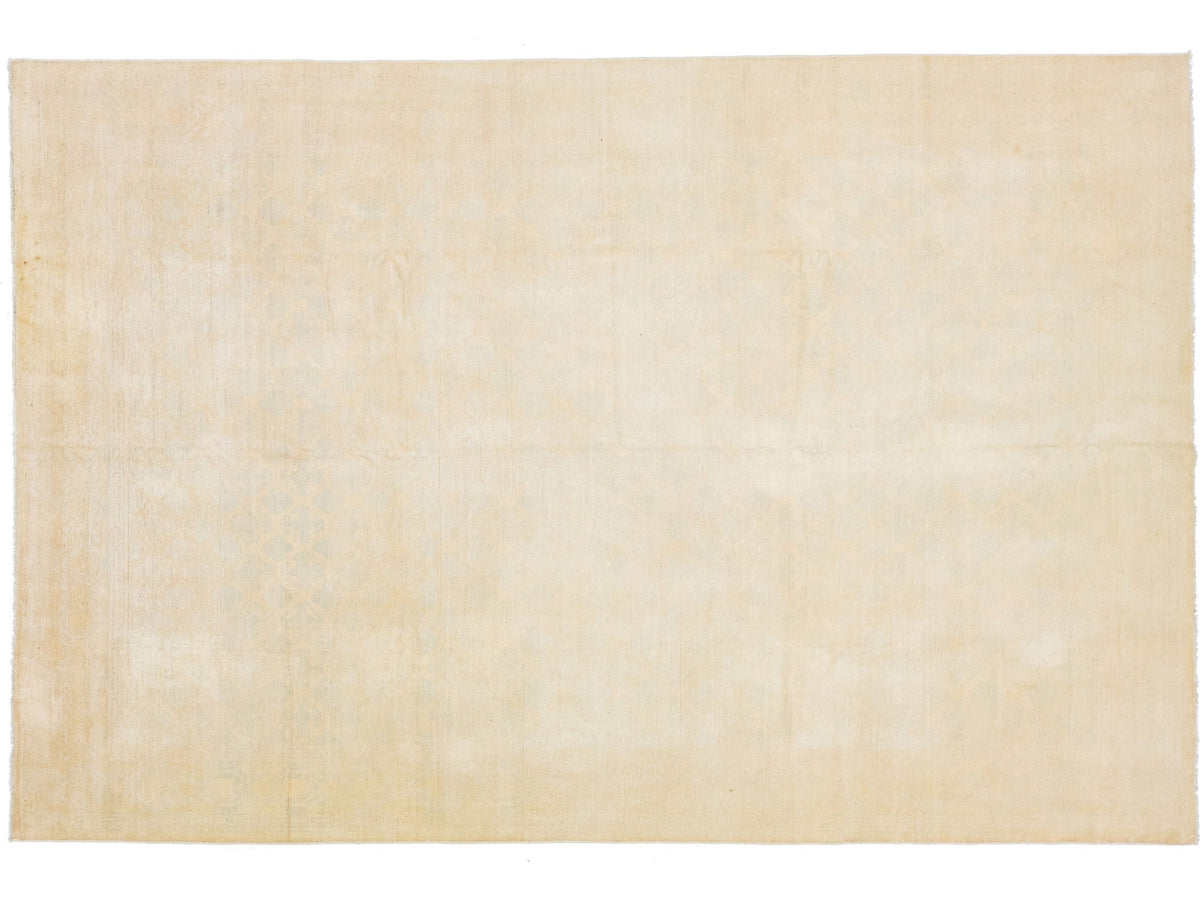 Modern Khotan Wool Rug 9 X 13