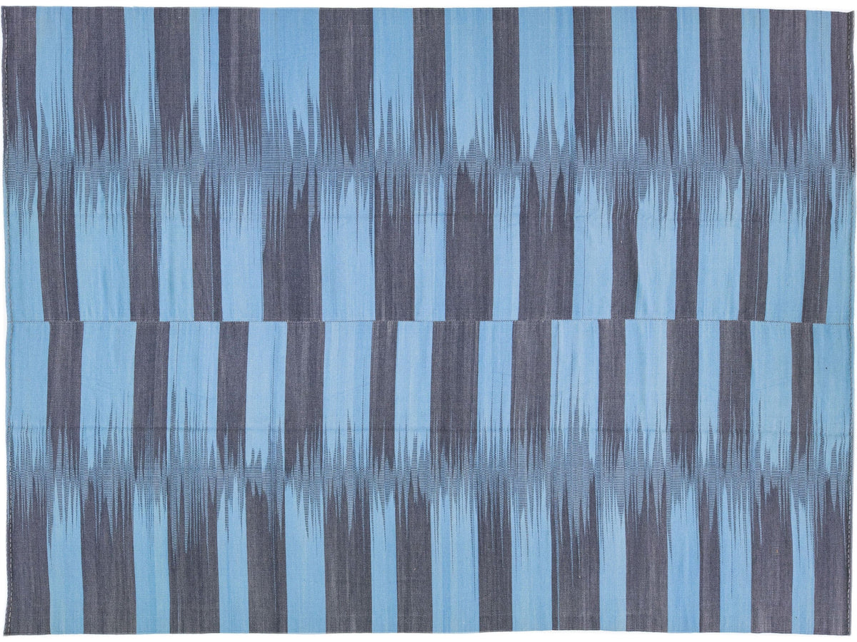Modern Kilim Flatweave Wool Rug 10 X 13