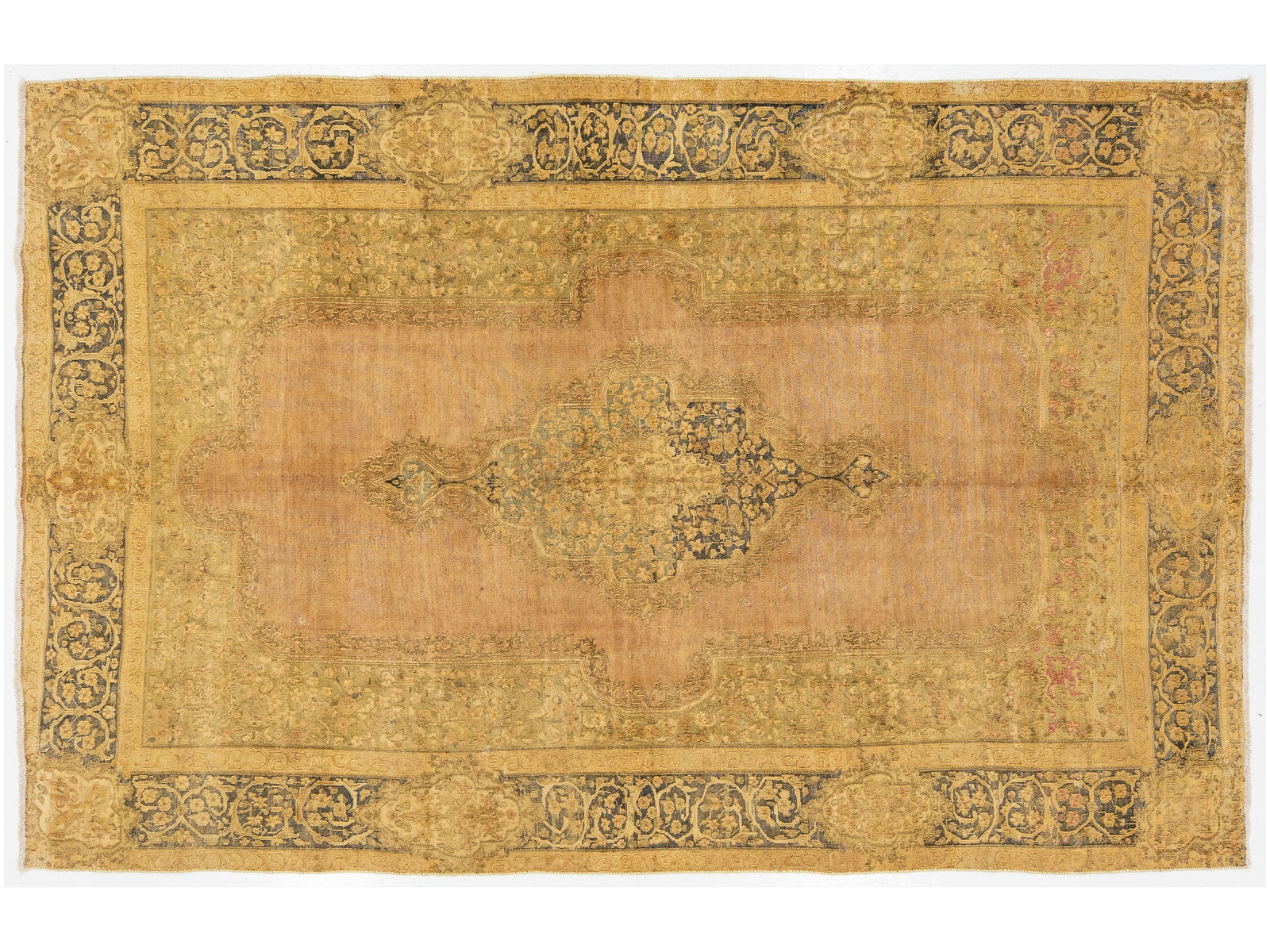 Vintage Tabriz Wool Rug 7 X 10