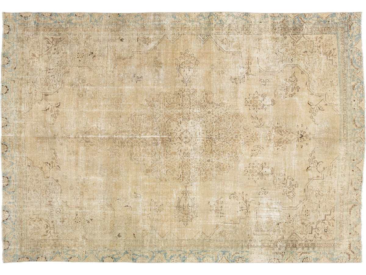 Antique Tabriz Wool Rug 8 x 12
