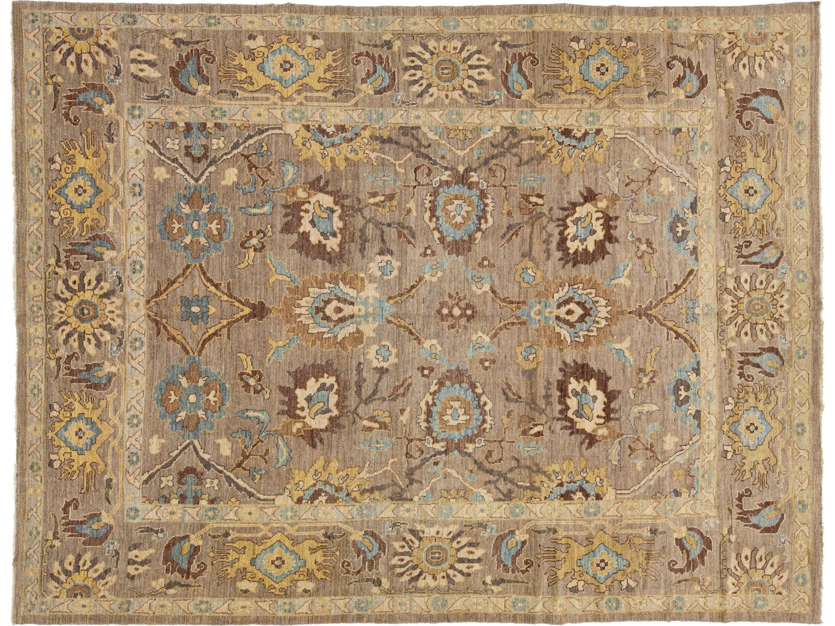 Modern Sultanabad Wool Rug 10 X 13