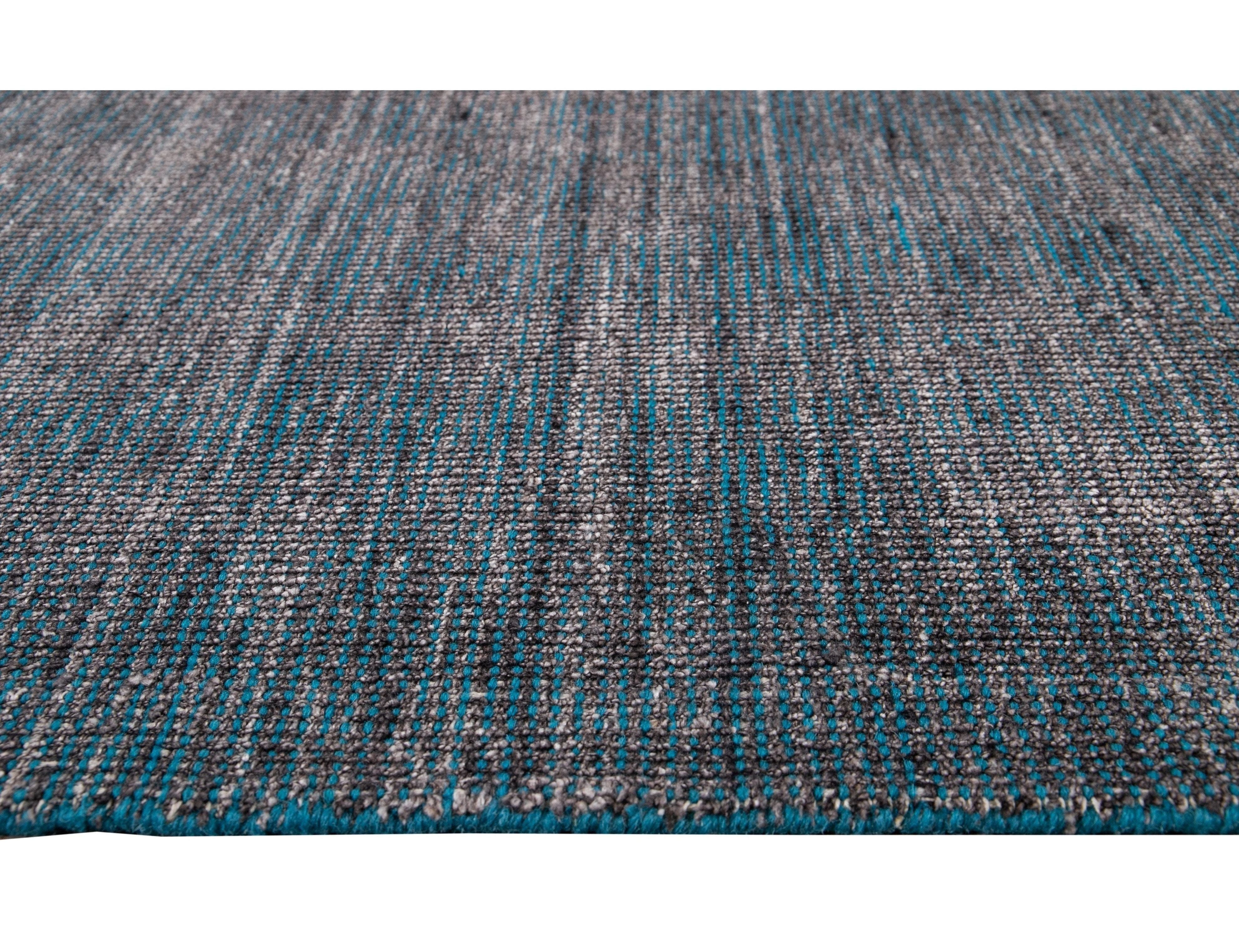 Modern Bamboo & Silk Boho Rug 9 X 12