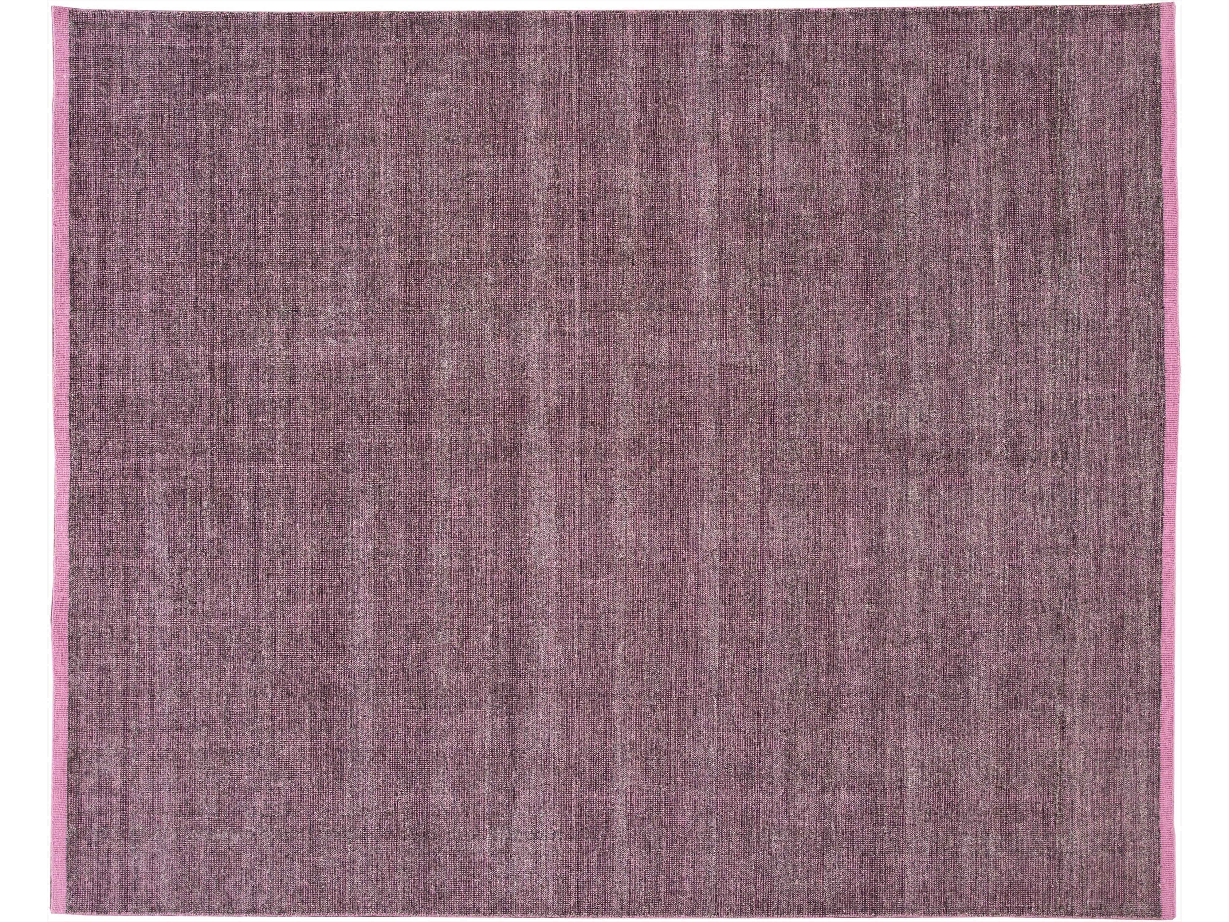 Modern Bamboo & Silk Boho Rug 9 X 12