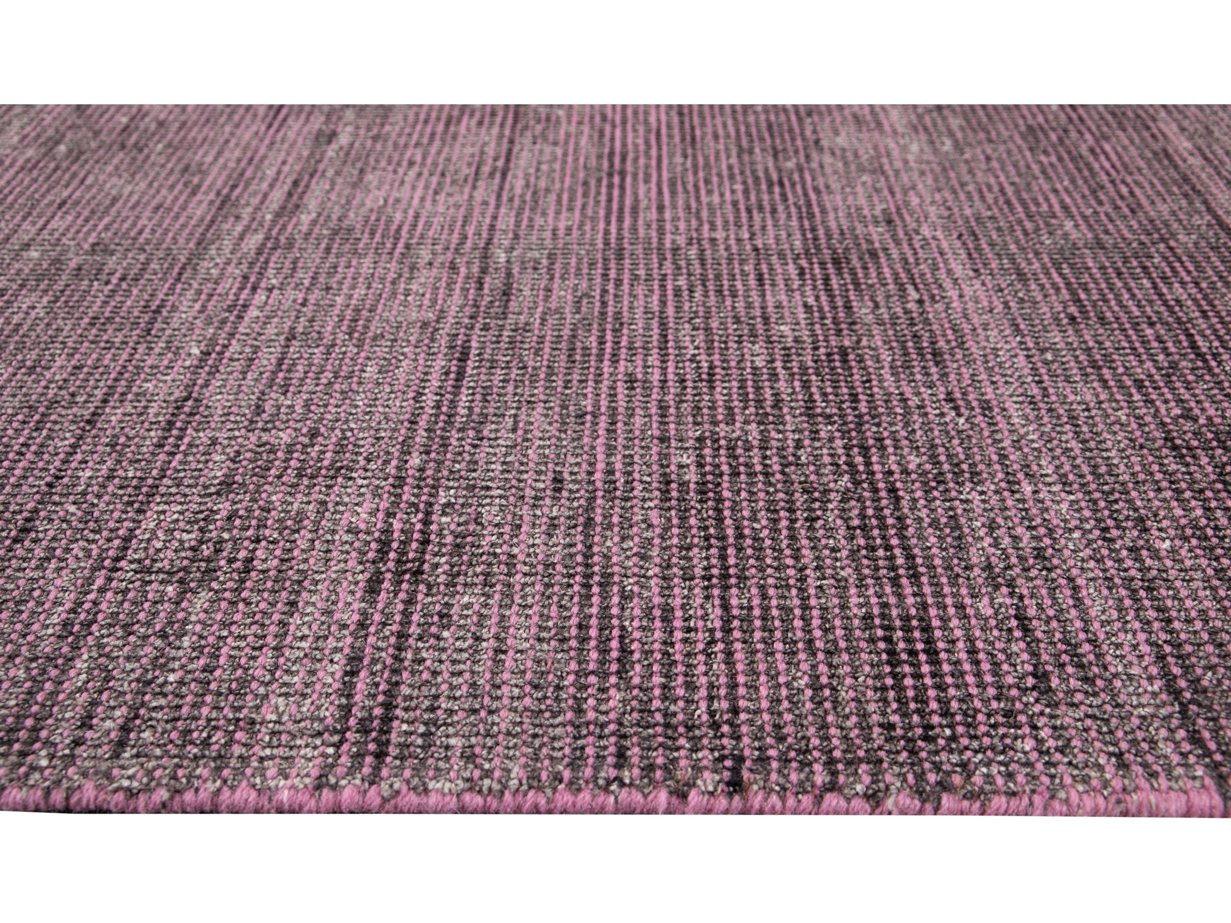 Modern Bamboo & Silk Boho Rug 9 X 12