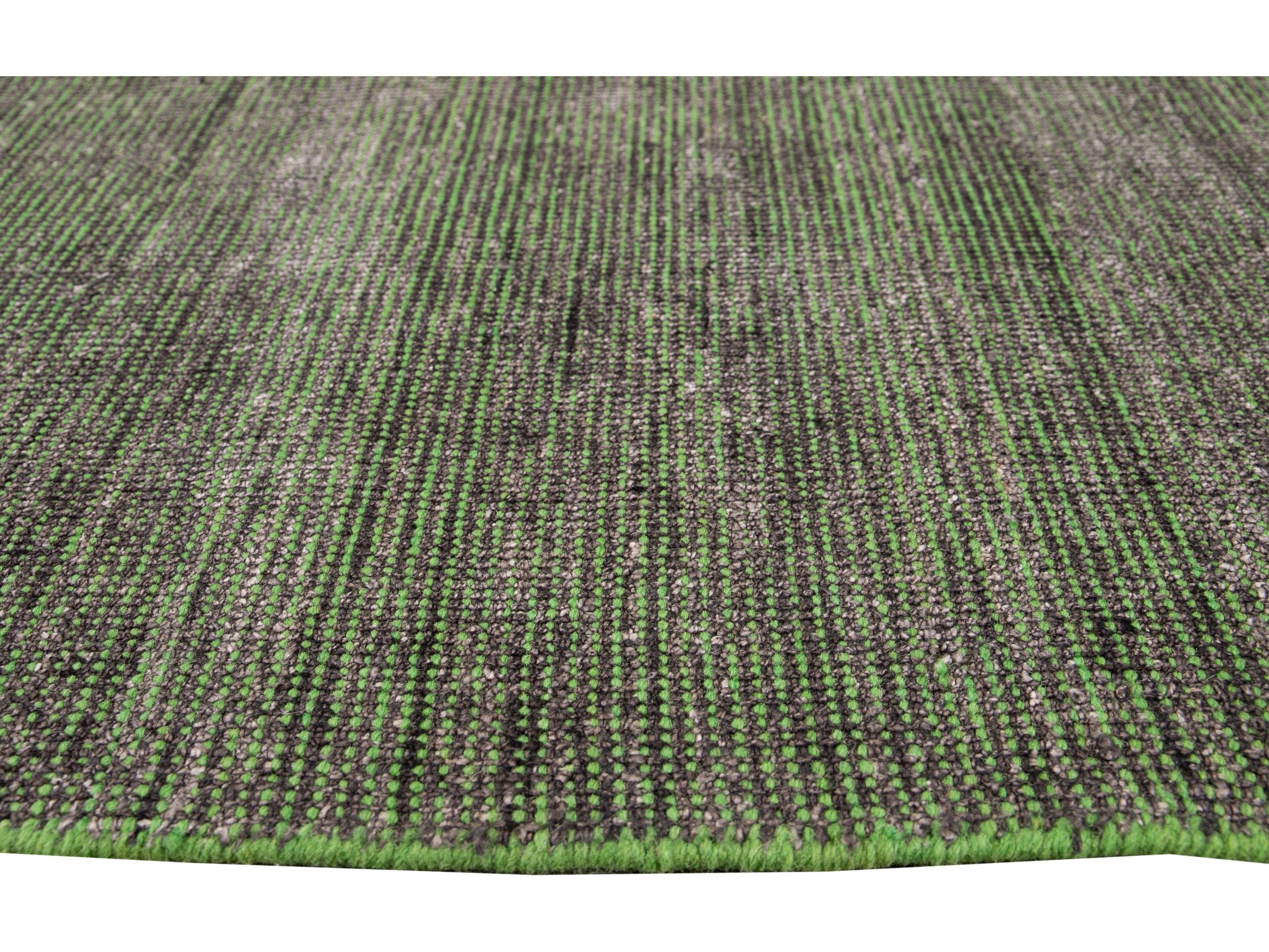 Modern Bamboo & Silk Boho Rug 9 X 12