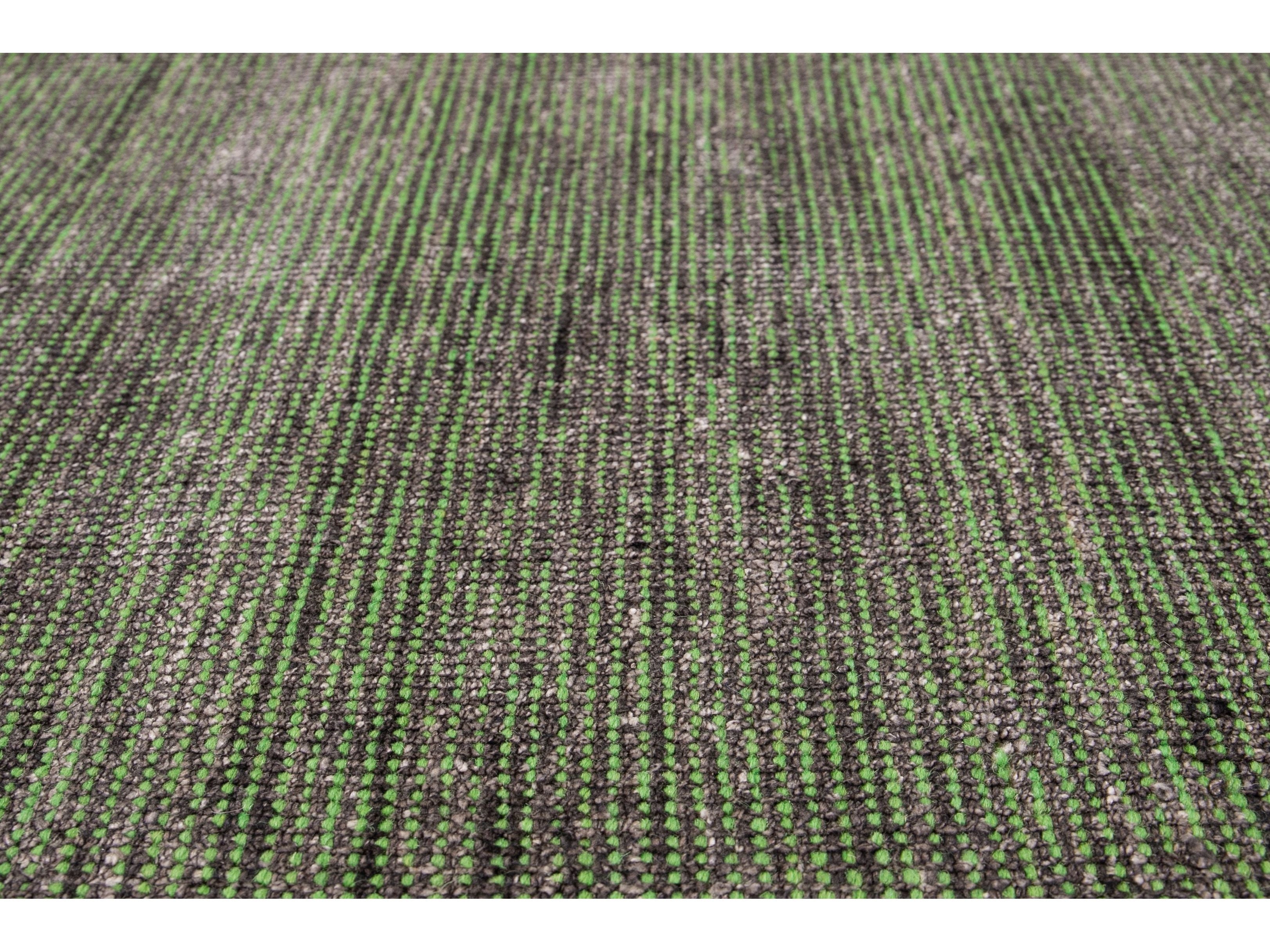 Modern Bamboo & Silk Boho Rug 9 X 12