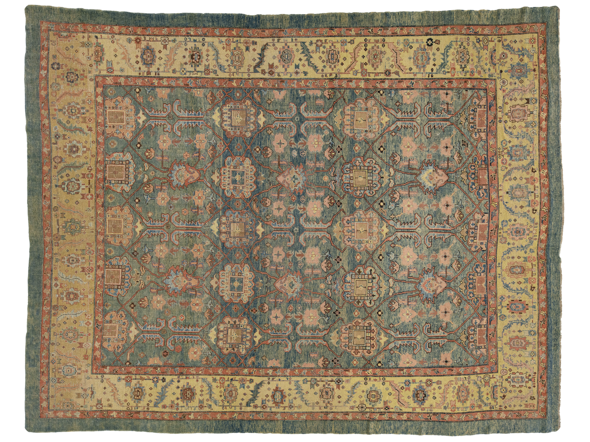Vintage Bakshaish Wool Rug 11 X 14