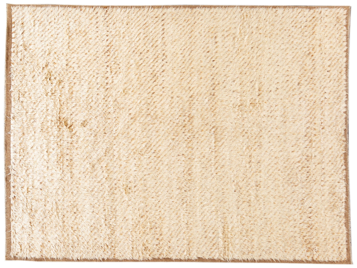 Modern Moroccan Shag Wool Rug 9 X 11