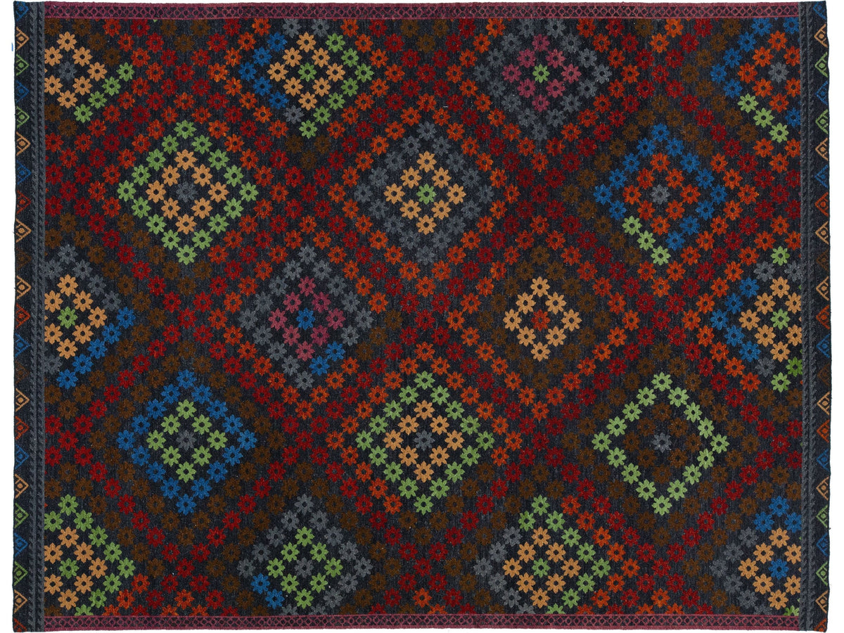 Modern Soumak Wool Rug 9 X 12