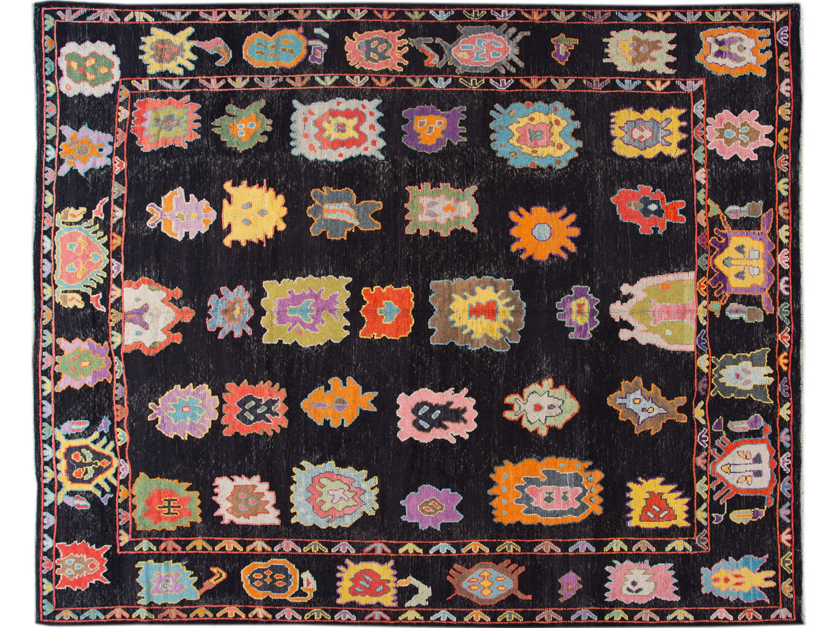Modern Turkish Tulu Wool Rug 14 X 17