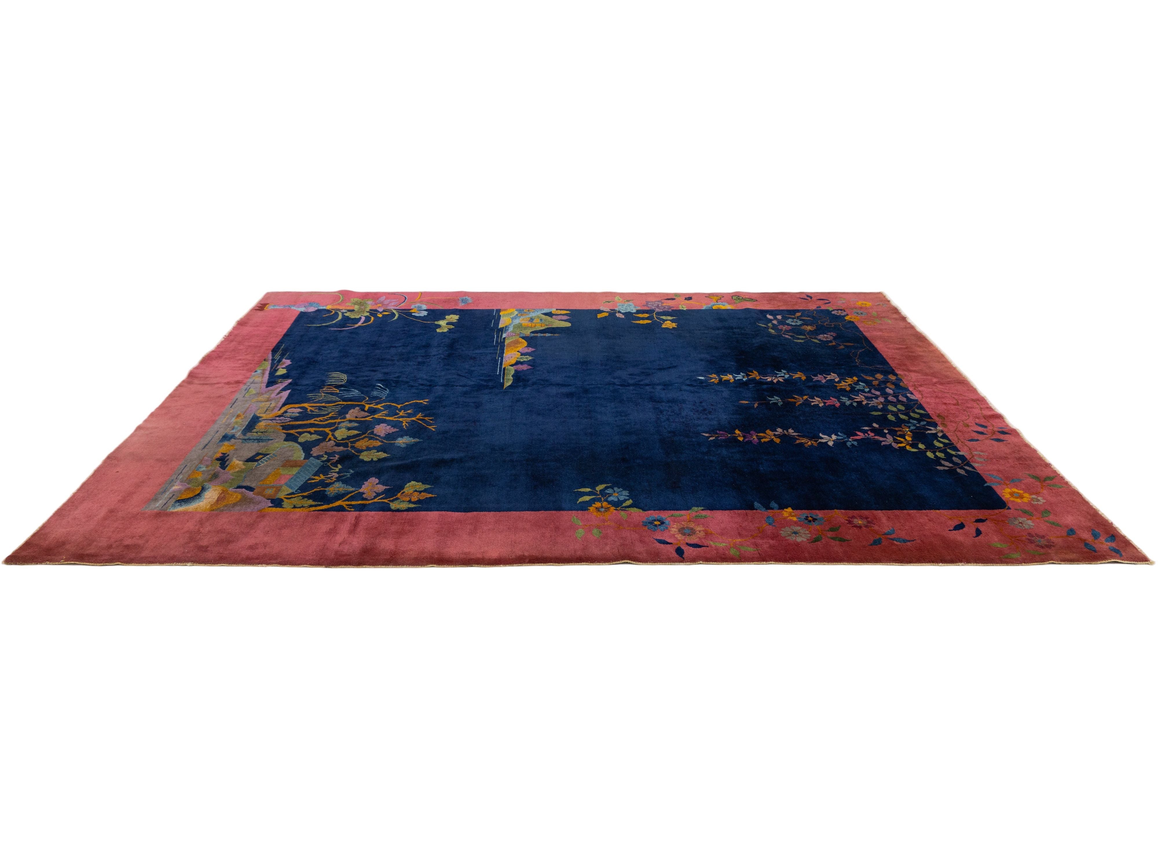 Antique Art Deco Chinese Rug 9 X 12