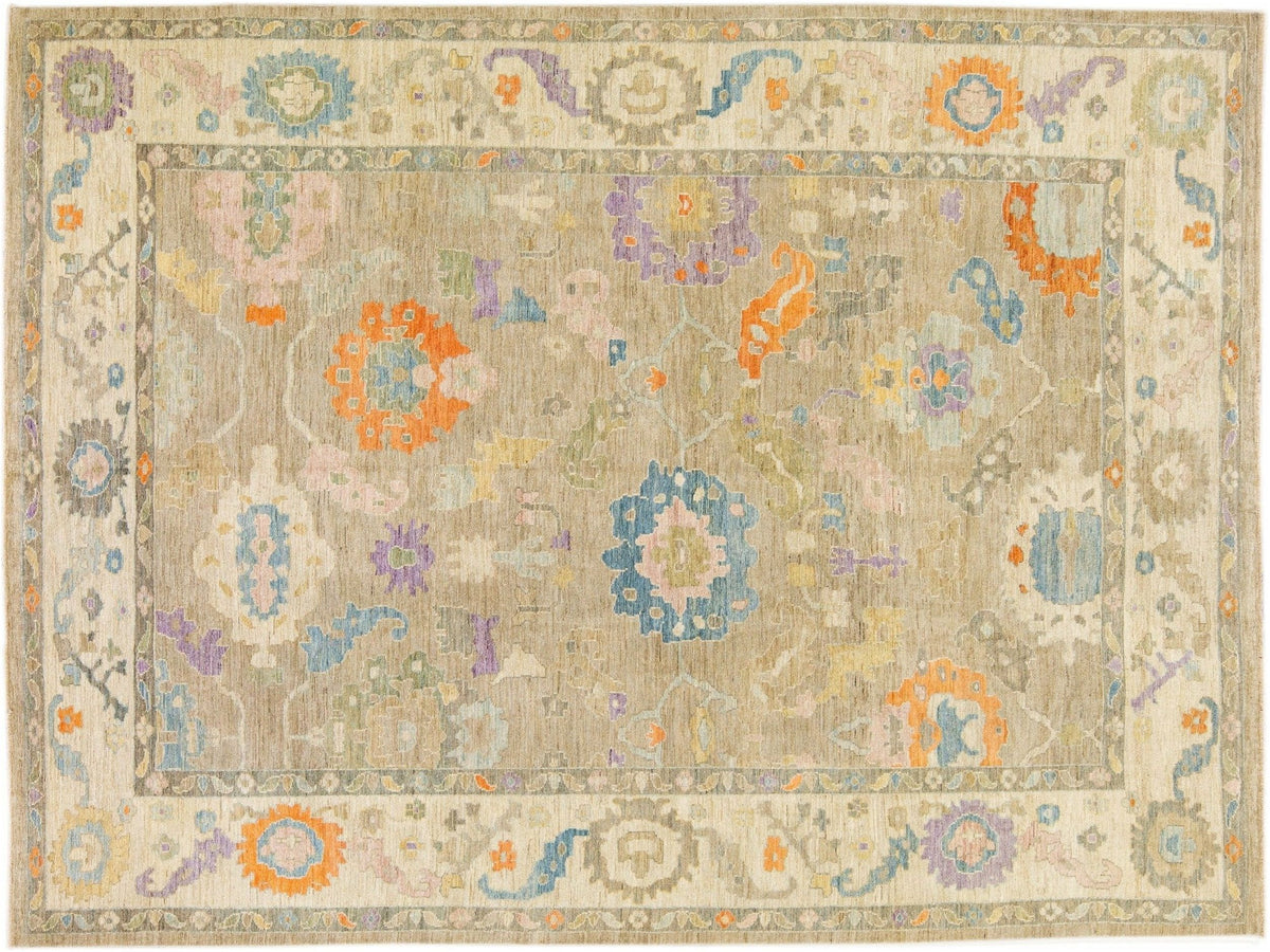 Modern Sultanabad Wool Rug 10 X 14