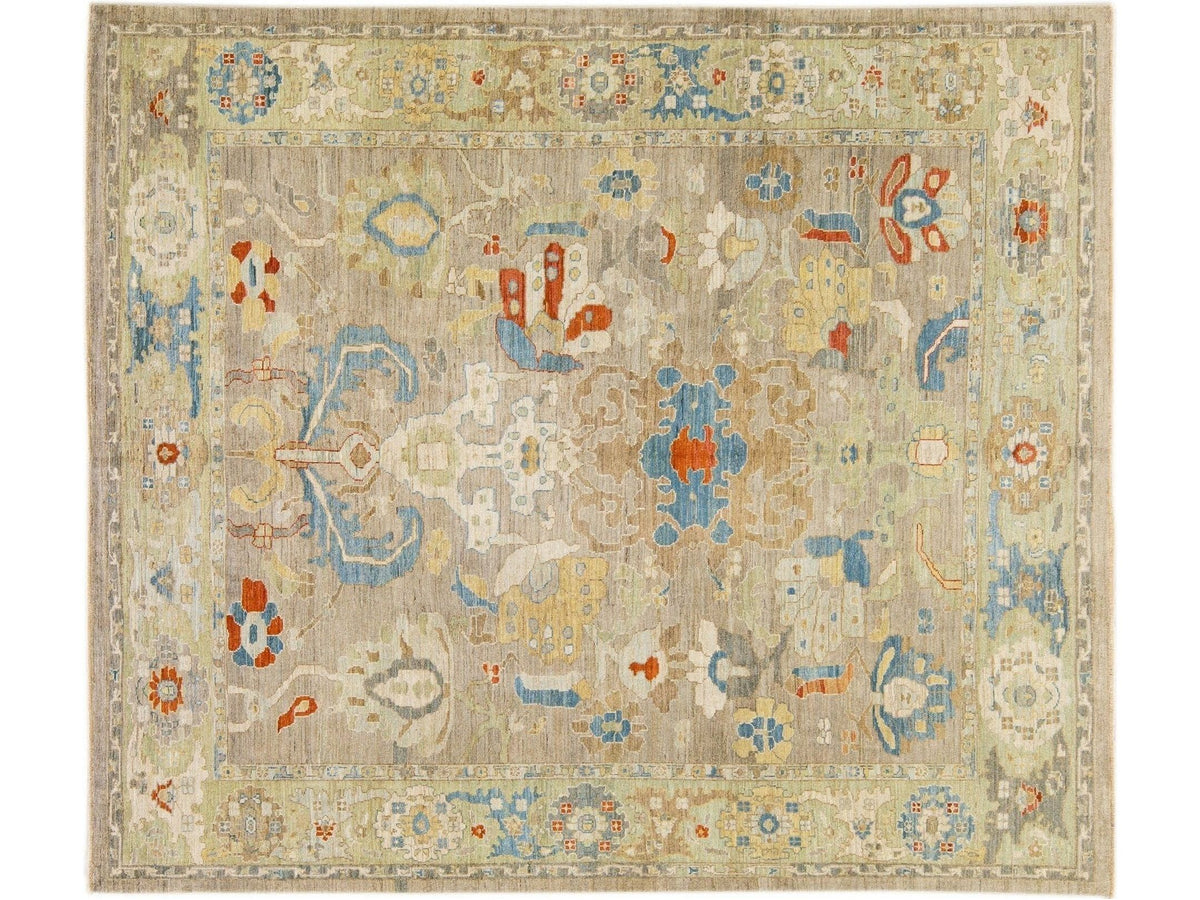 Modern Sultanabad Wool Rug 10 X 12