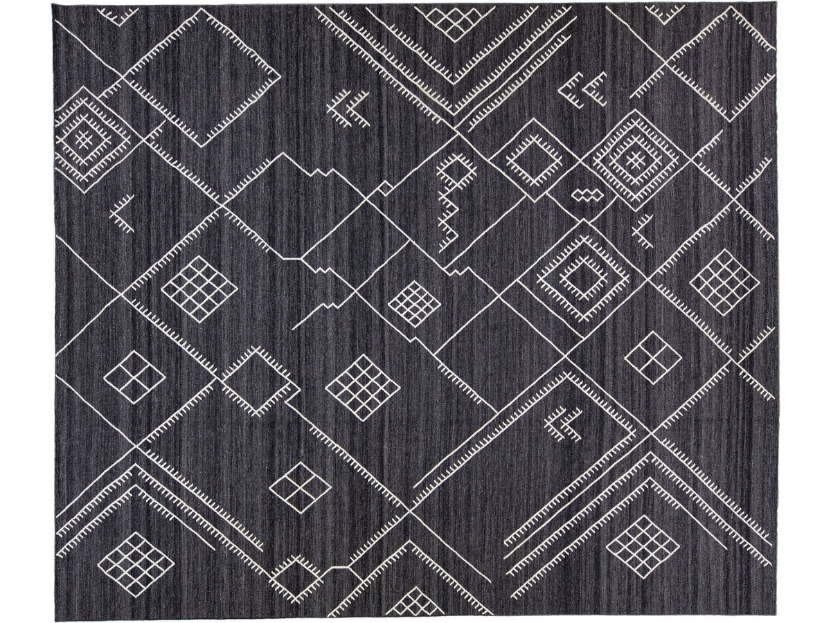 Modern Flatweave Wool Rug 12 X 15