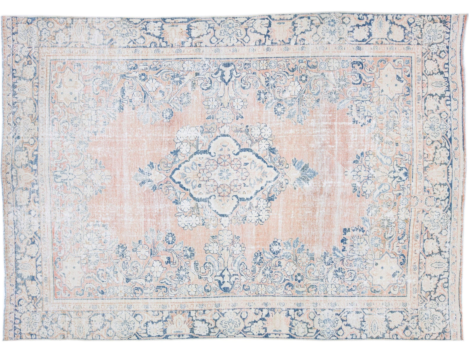 Vintage Persian Heriz Wool Rug 8 X 11