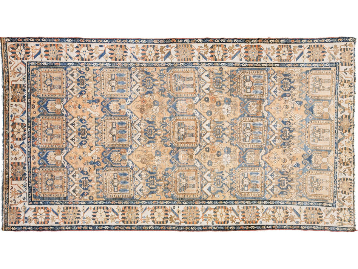 Antique Bakhtiari Wool Rug 7 x 13