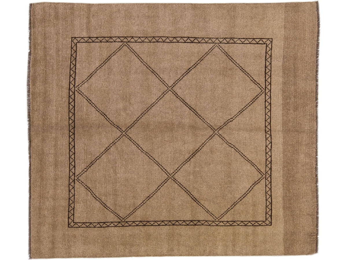 Vintage Moroccan Wool Rug 7 X 8
