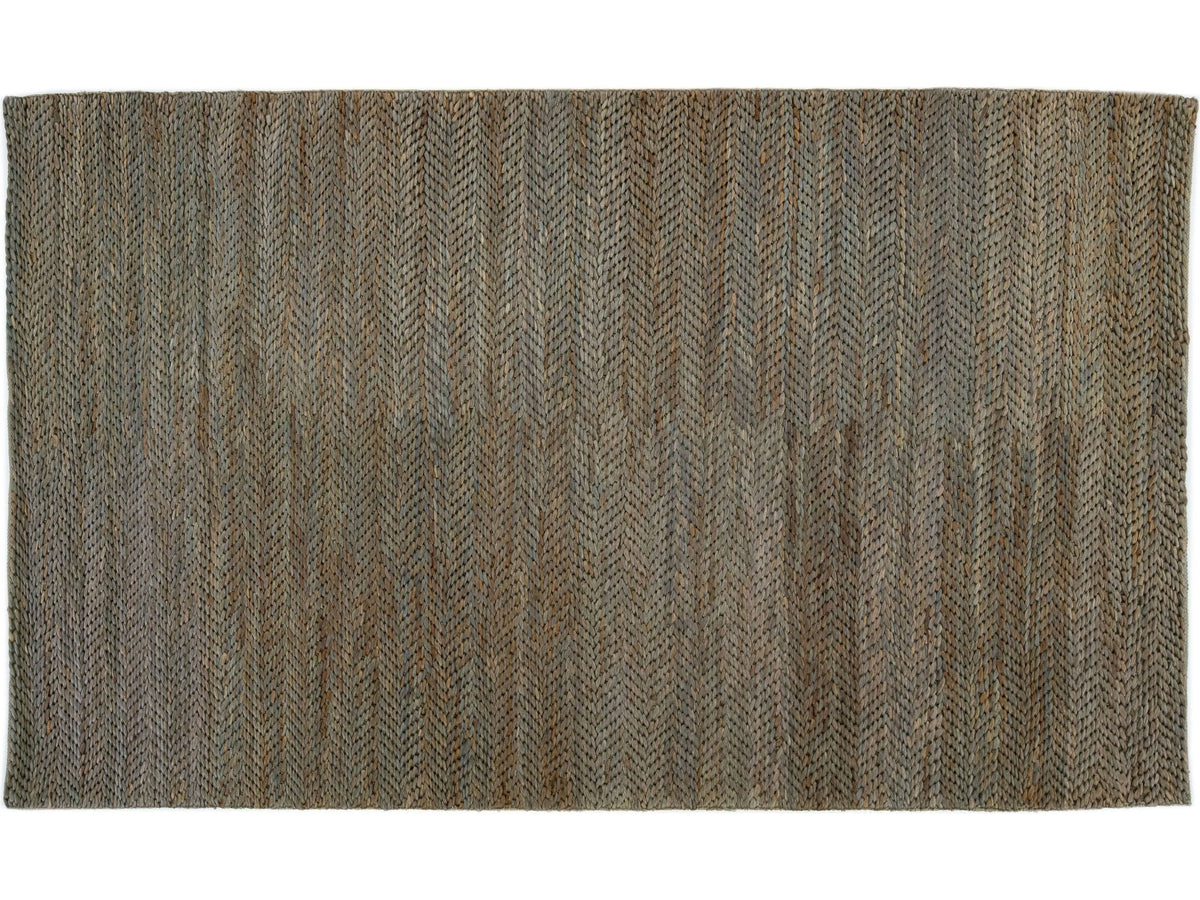 Modern Textured Wool Custom Rug 5 X 8