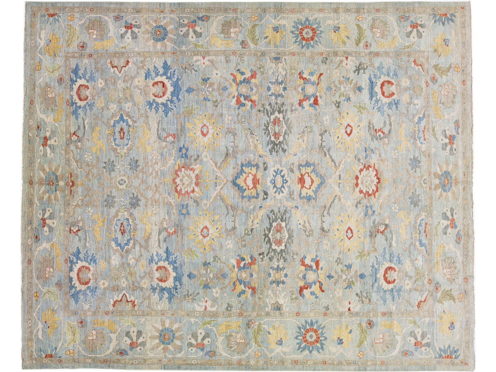 Modern Sultanabad Wool Rug 14 X 16