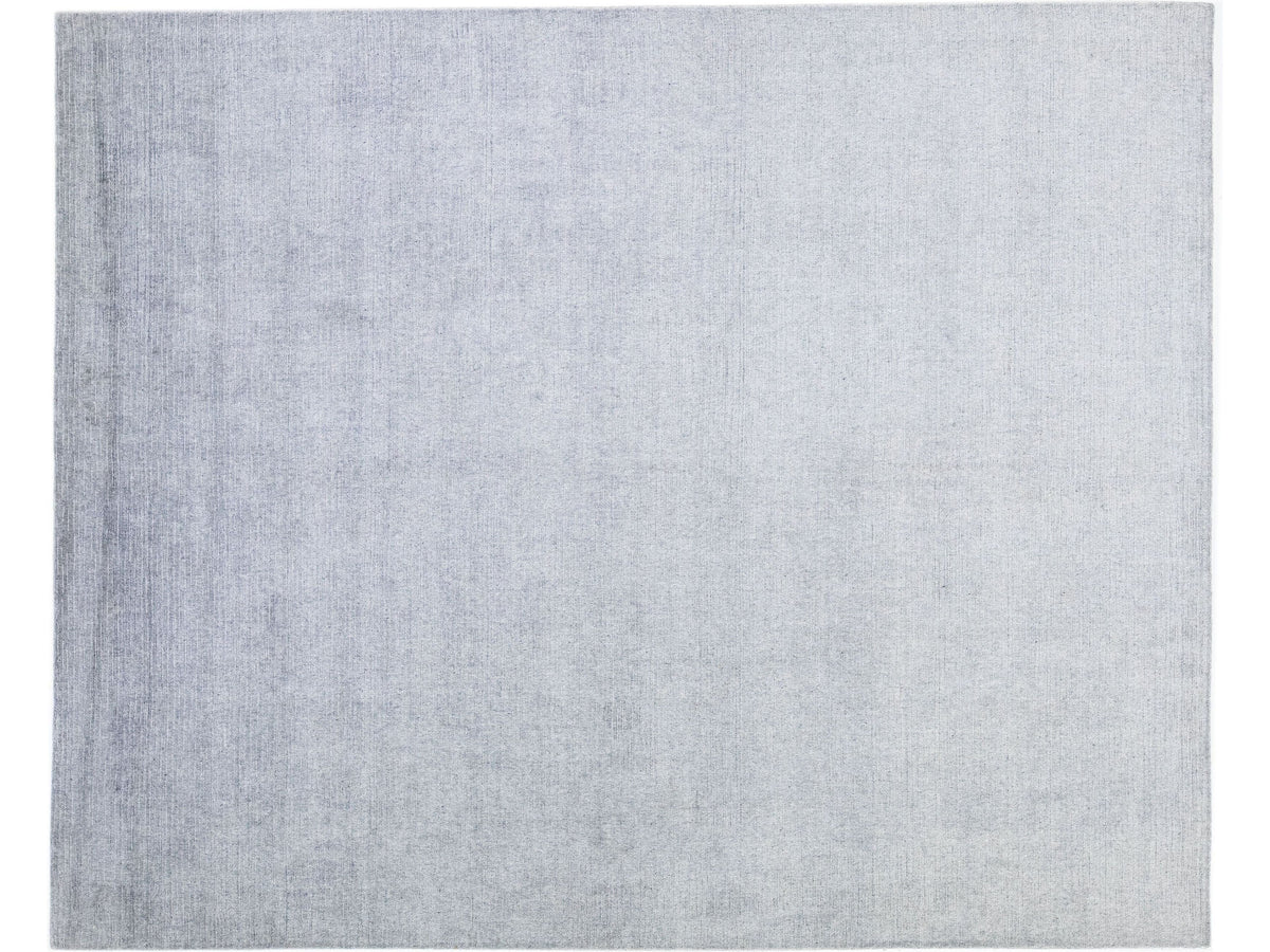 Modern Wool and Silk Rug 8 X 10