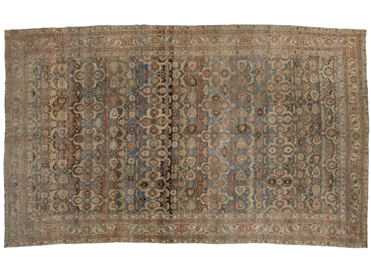 Antique Bidjar Wool Rug 11 x 18