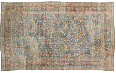 Antique Mashad Persian Wool Rug 10 X 17