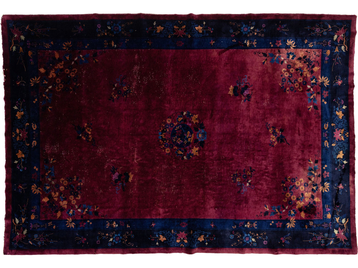 Antique Art Deco Chinese Rug 10 X 15