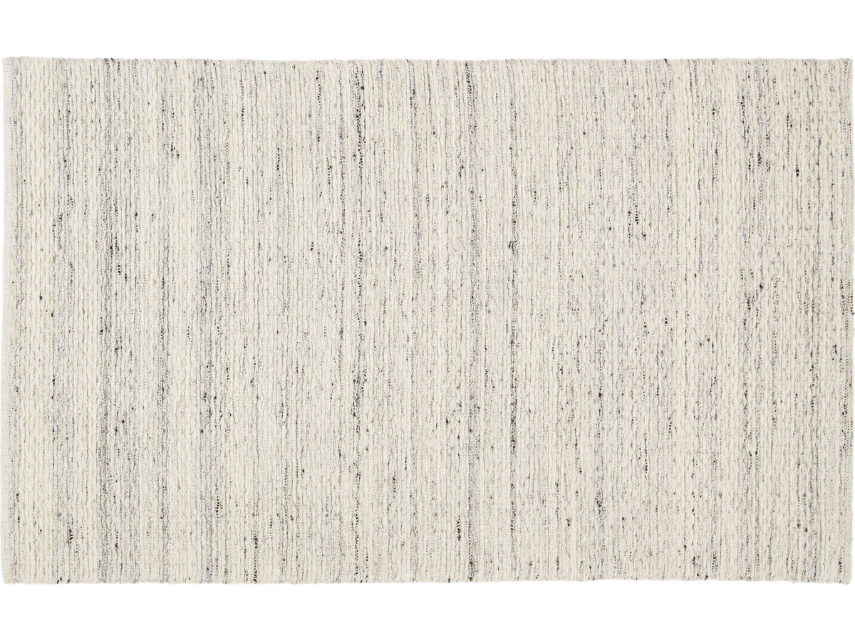 Modern Felted Wool Rug 5 X 8