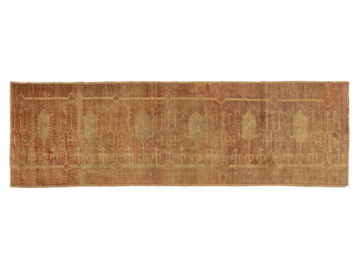 Vintage Turkish Anatolian Wool Runner Rug 2 X 6