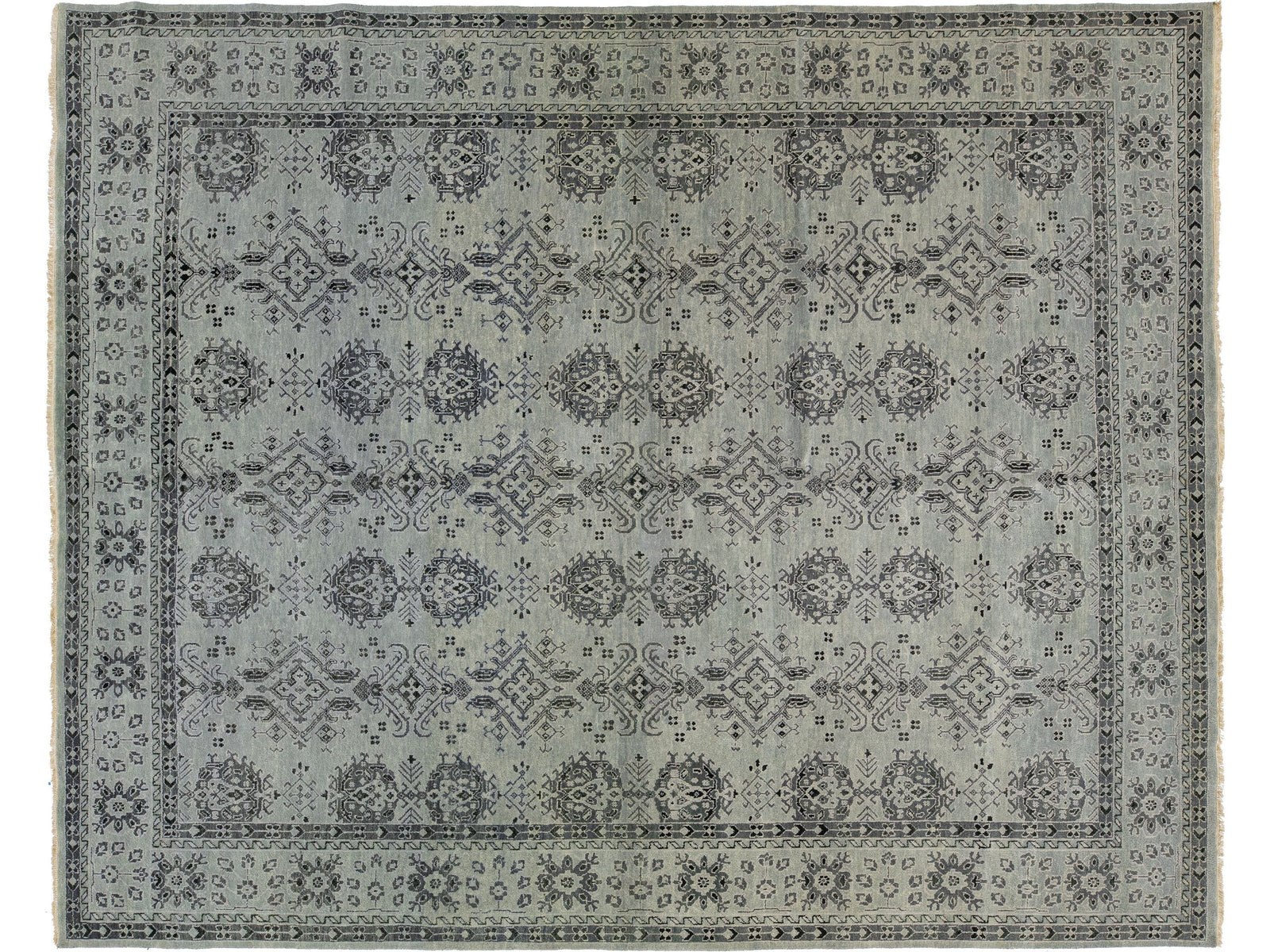 Modern Tabriz Wool Rug 12 X 15