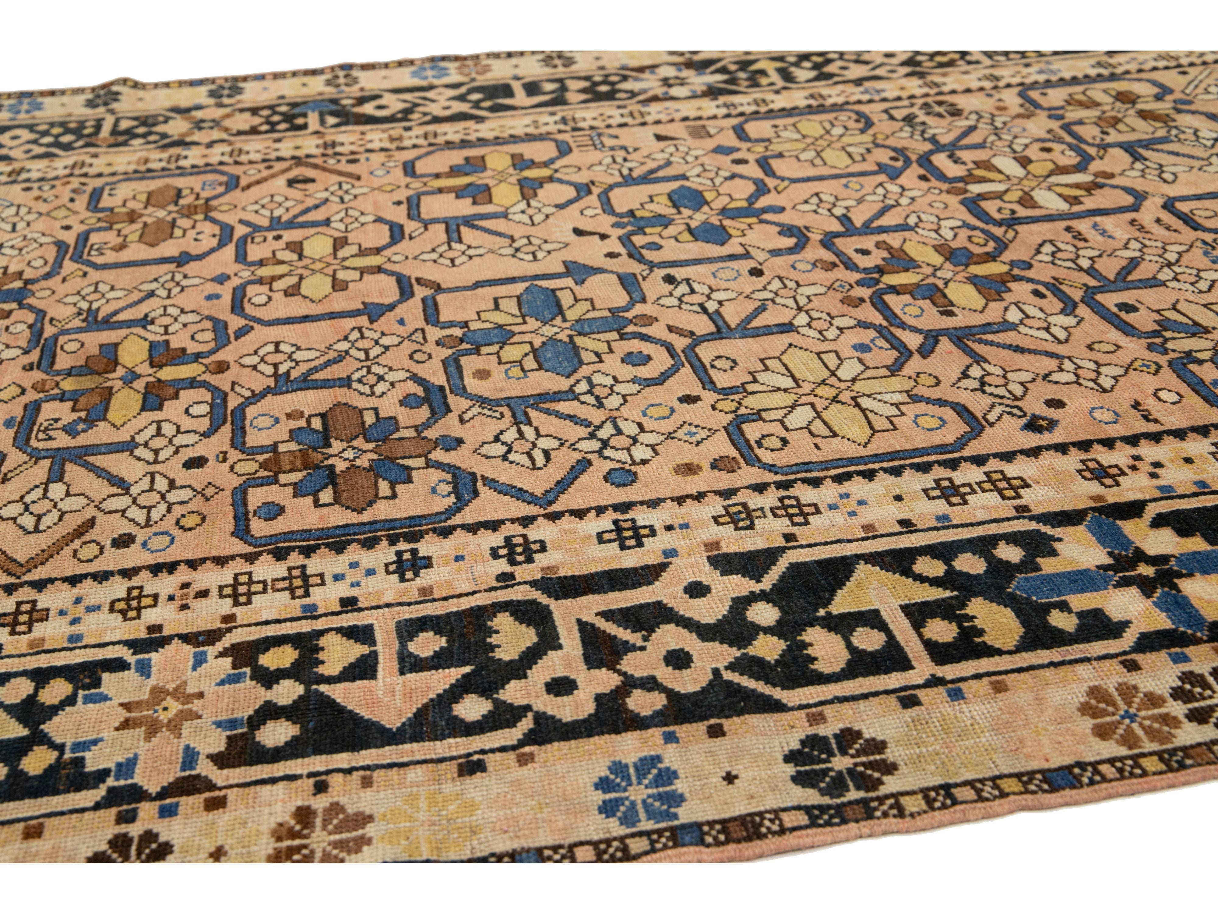 Antique Karabagh Wool Rug 5 X 13