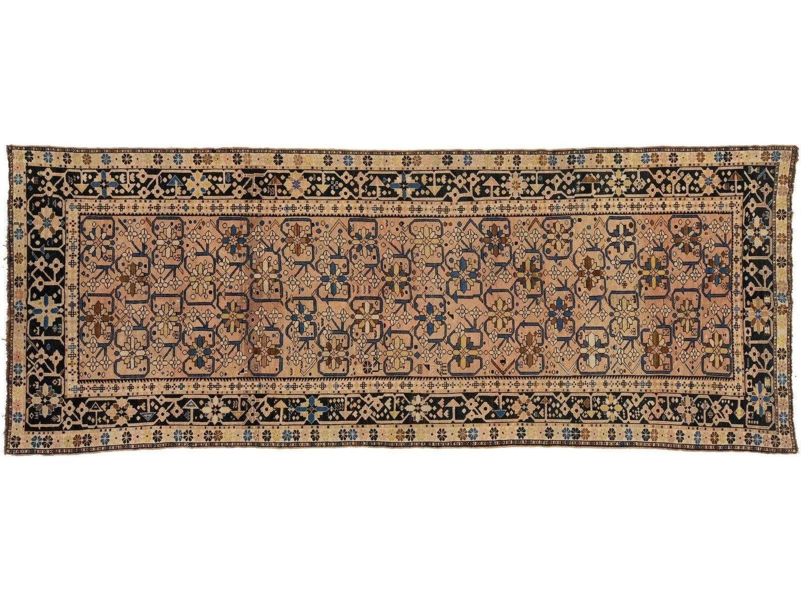 Antique Karabagh Wool Rug 5 X 13