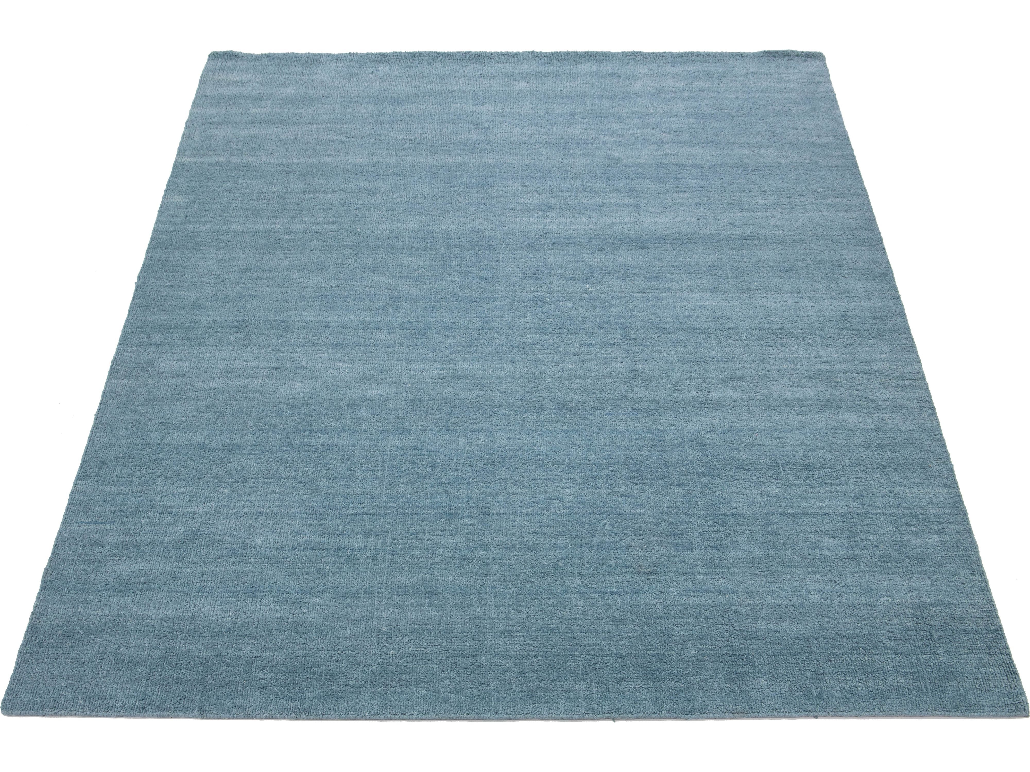 Contemporary Textured Wool Rug 9 X 12