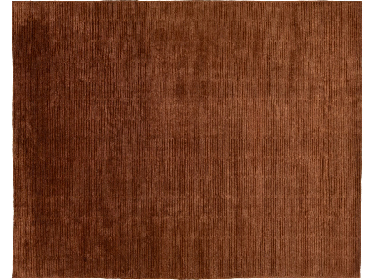 Modern Tibetan Wool & Silk Rug 12 X 15