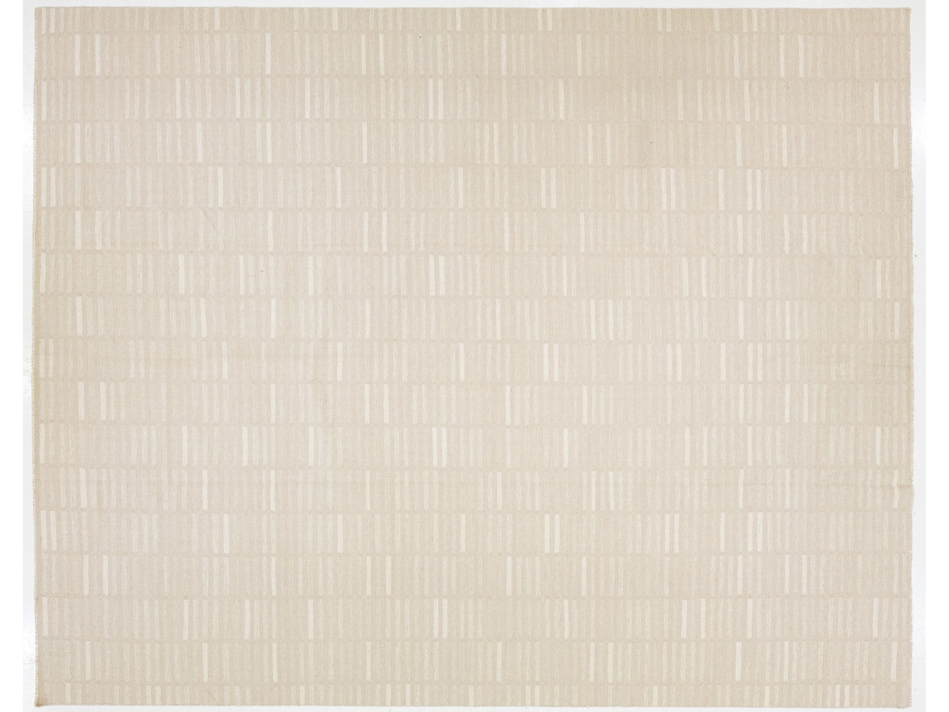 Modern Kilim Flatweave Wool Rug 12 X 15
