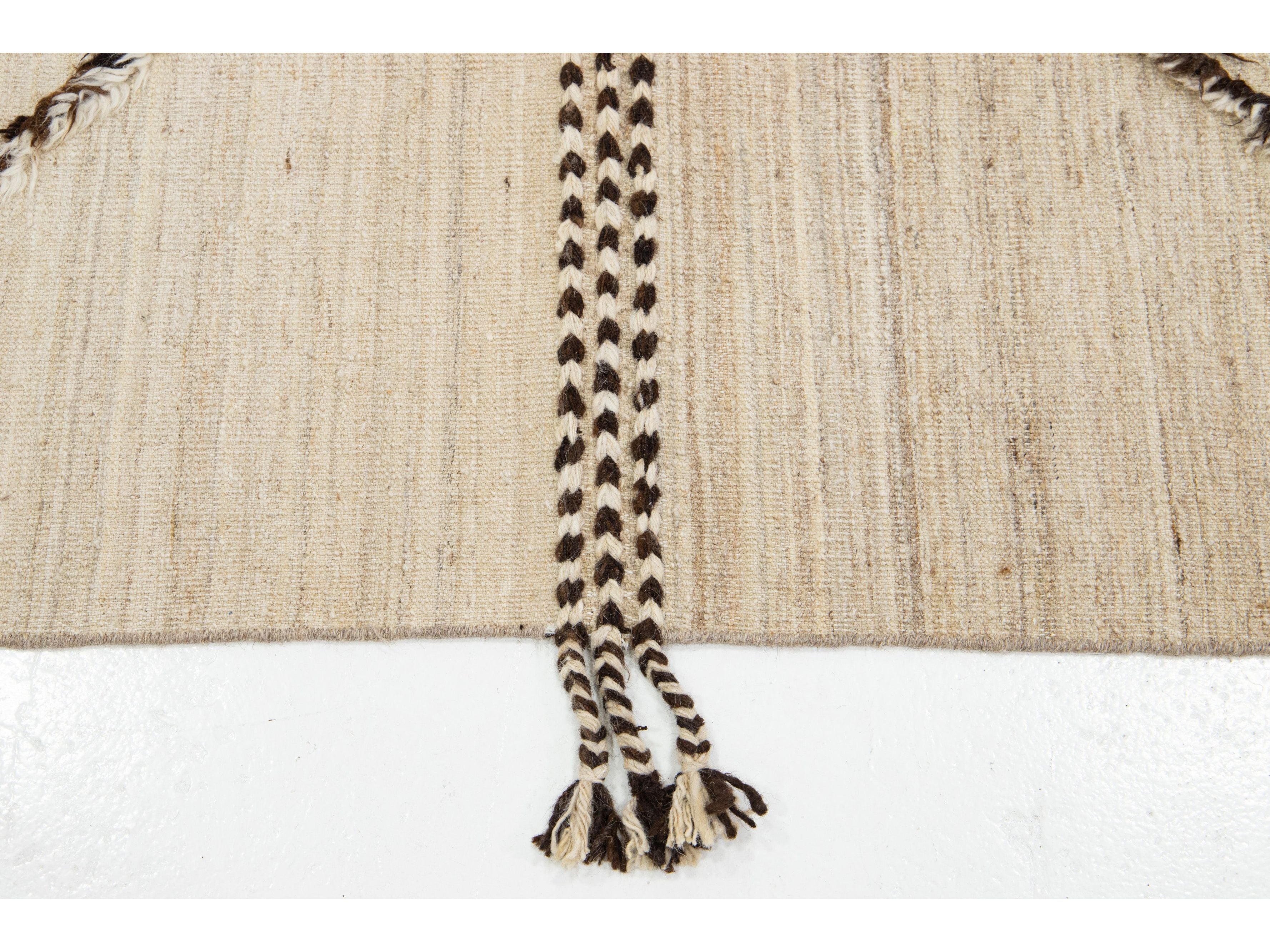 Modern Moroccan Wool Rug 10 X 15
