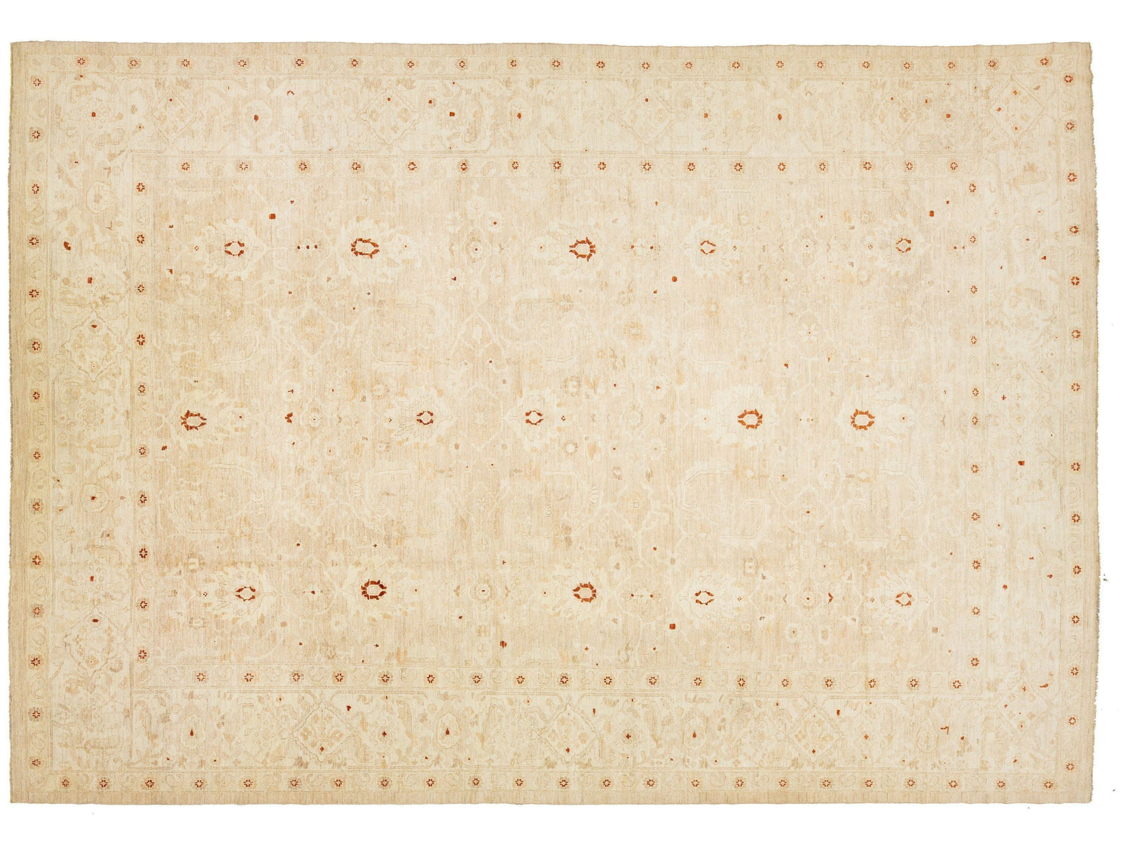 Modern Sultanabad Wool Rug 14 X 19