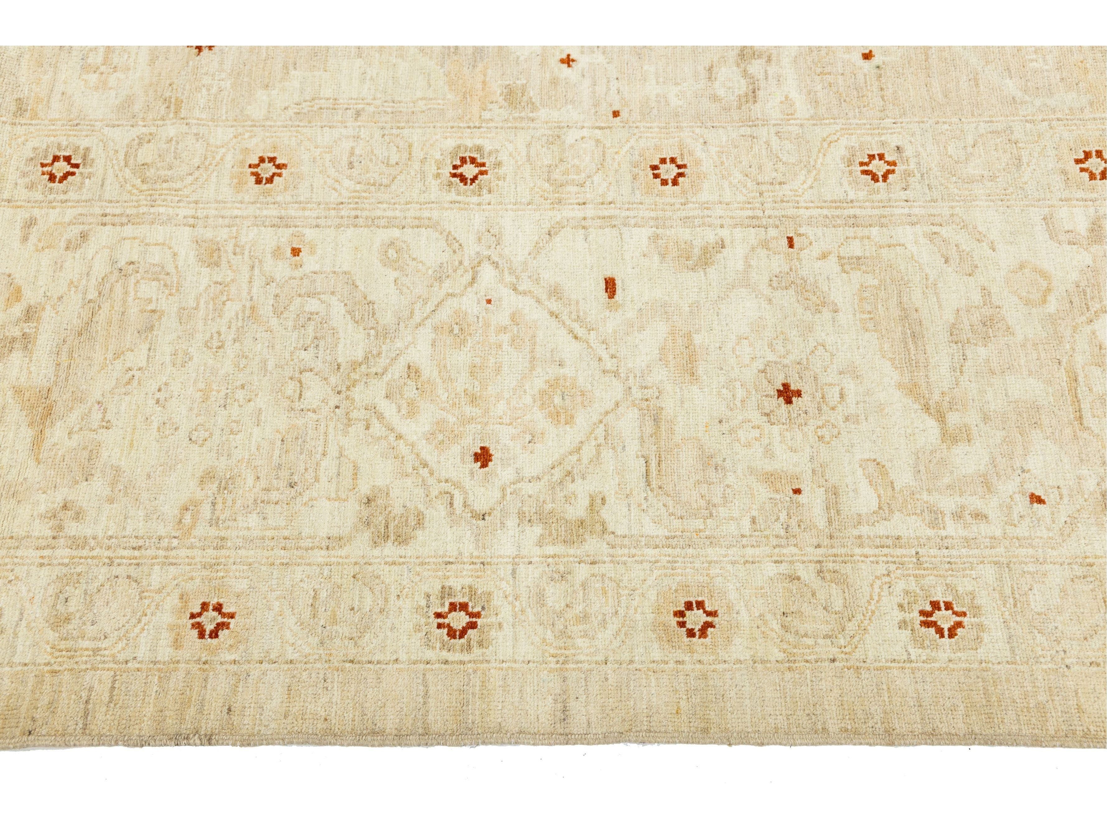 Modern Sultanabad Wool Rug 14 X 19