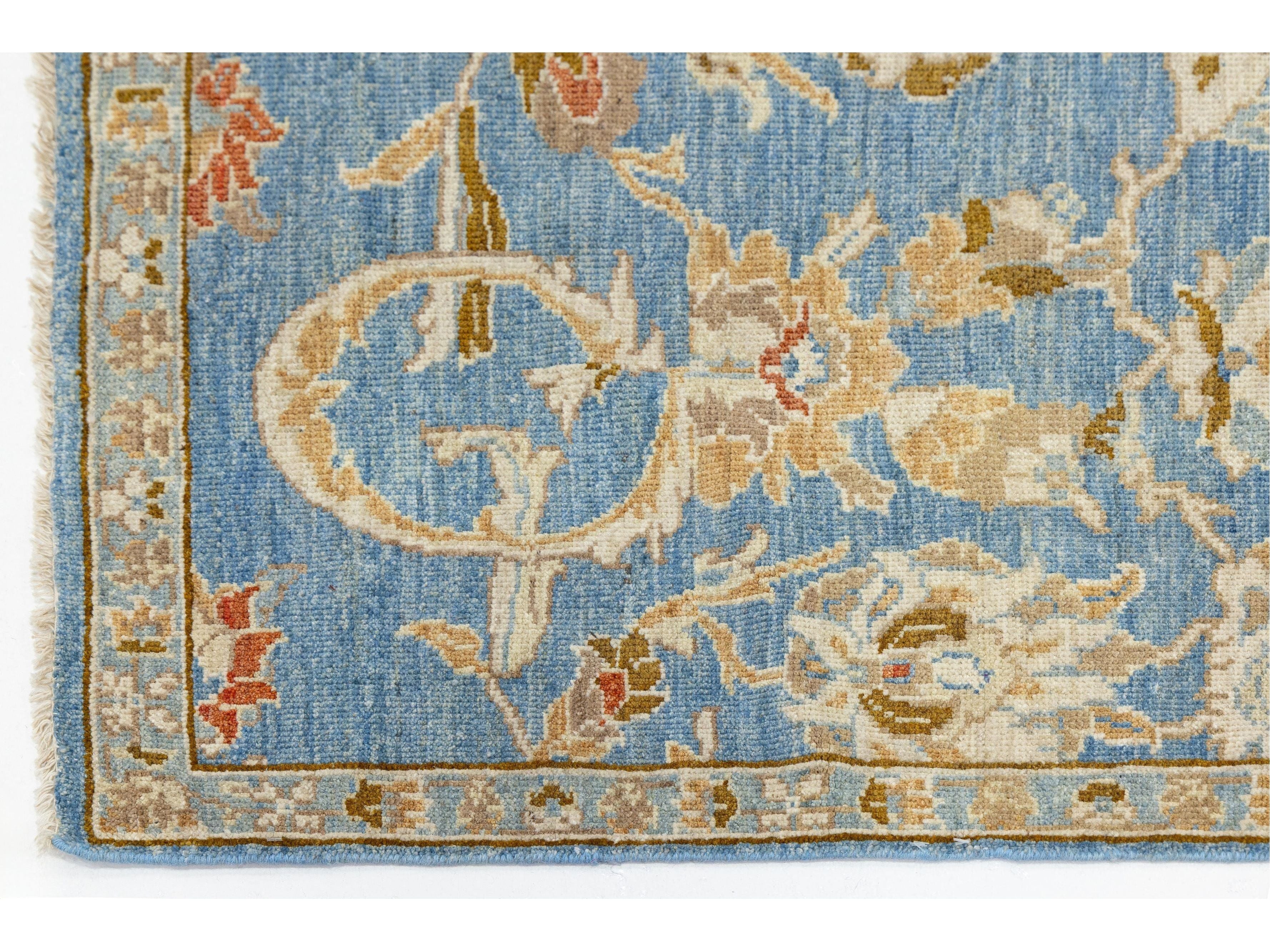 Modern Sultanabad Wool Runner 3 X 16