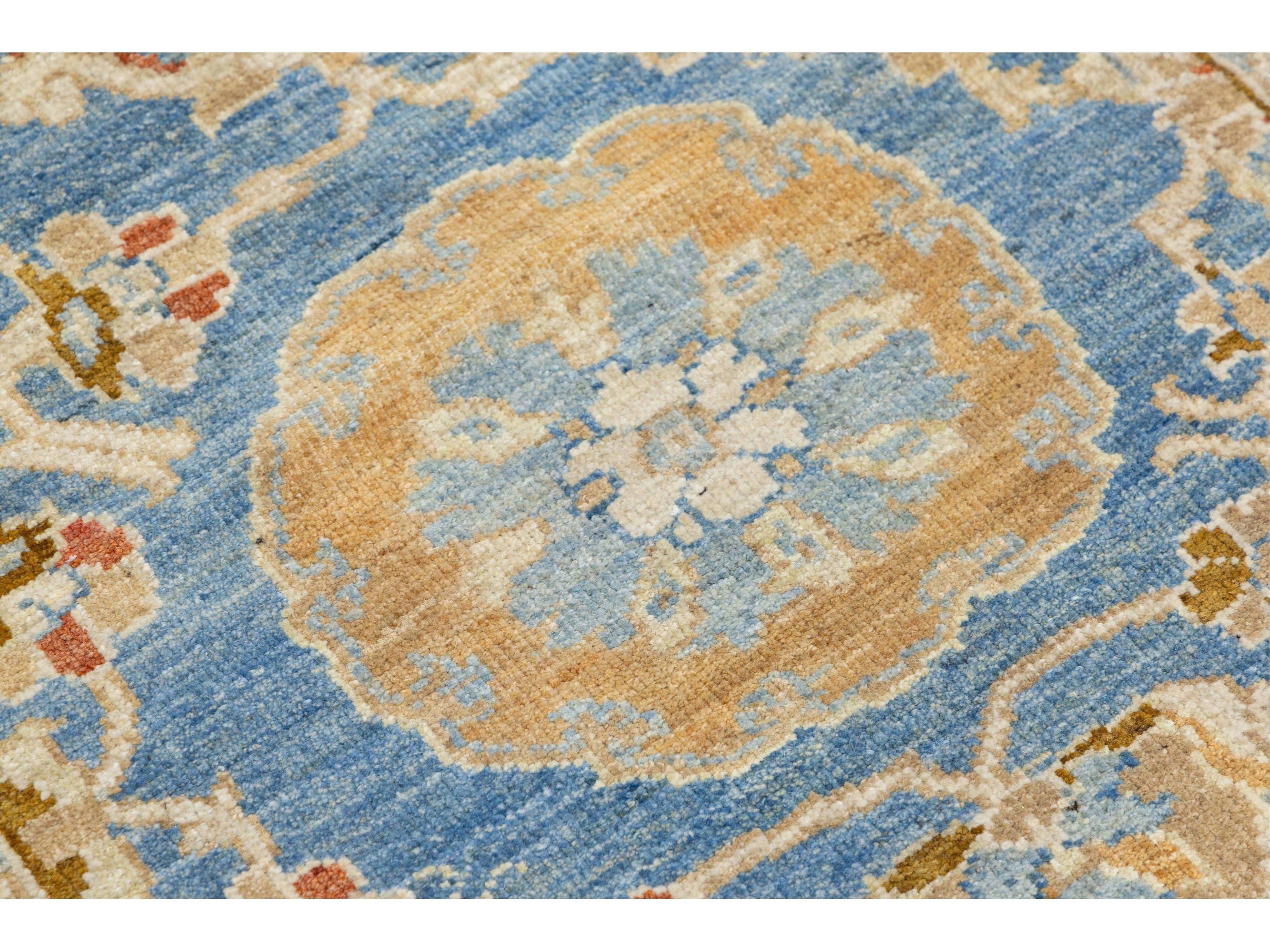 Modern Sultanabad Wool Runner 3 X 16