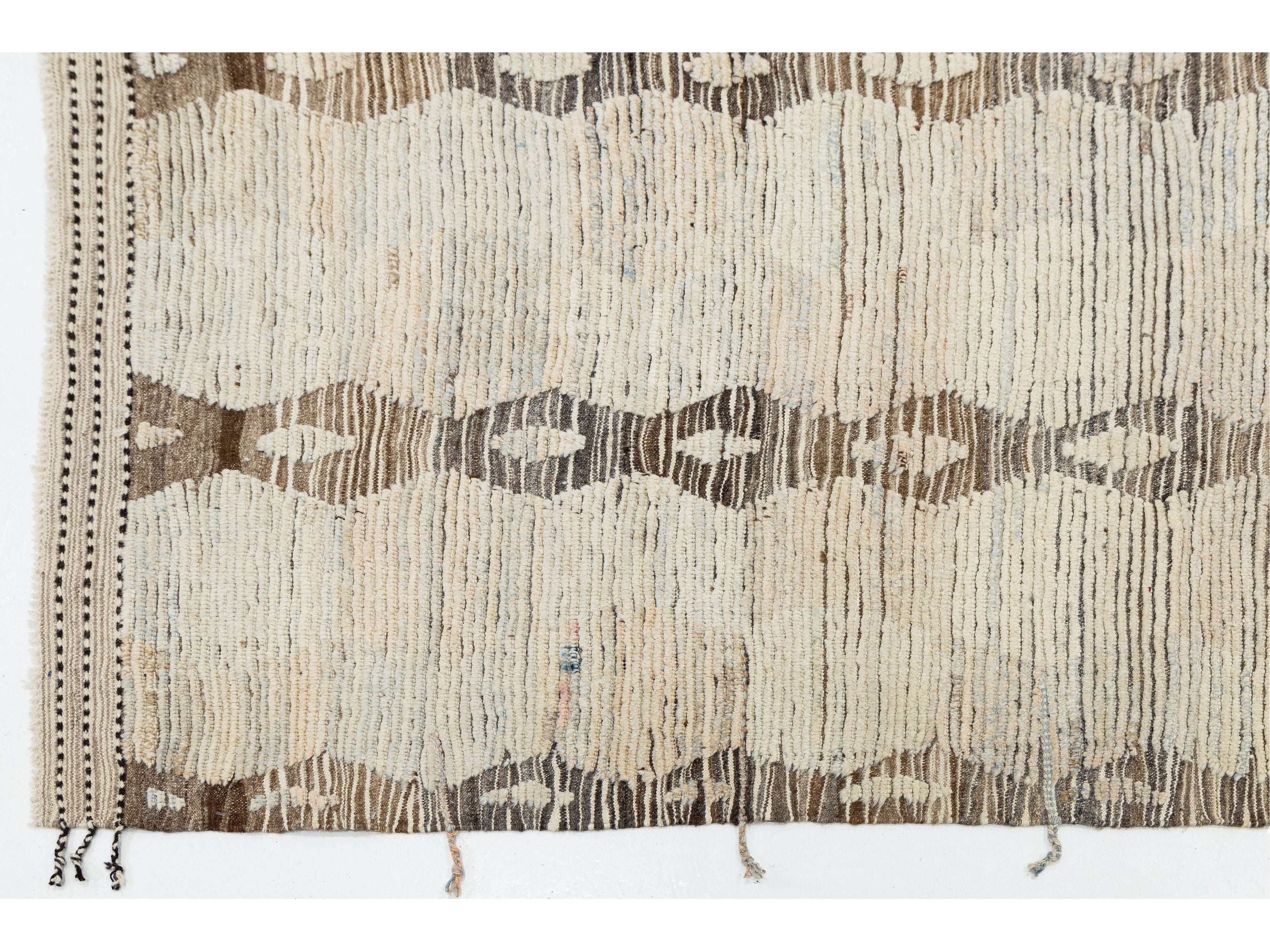 Modern Moroccan Wool Rug 9 X 14