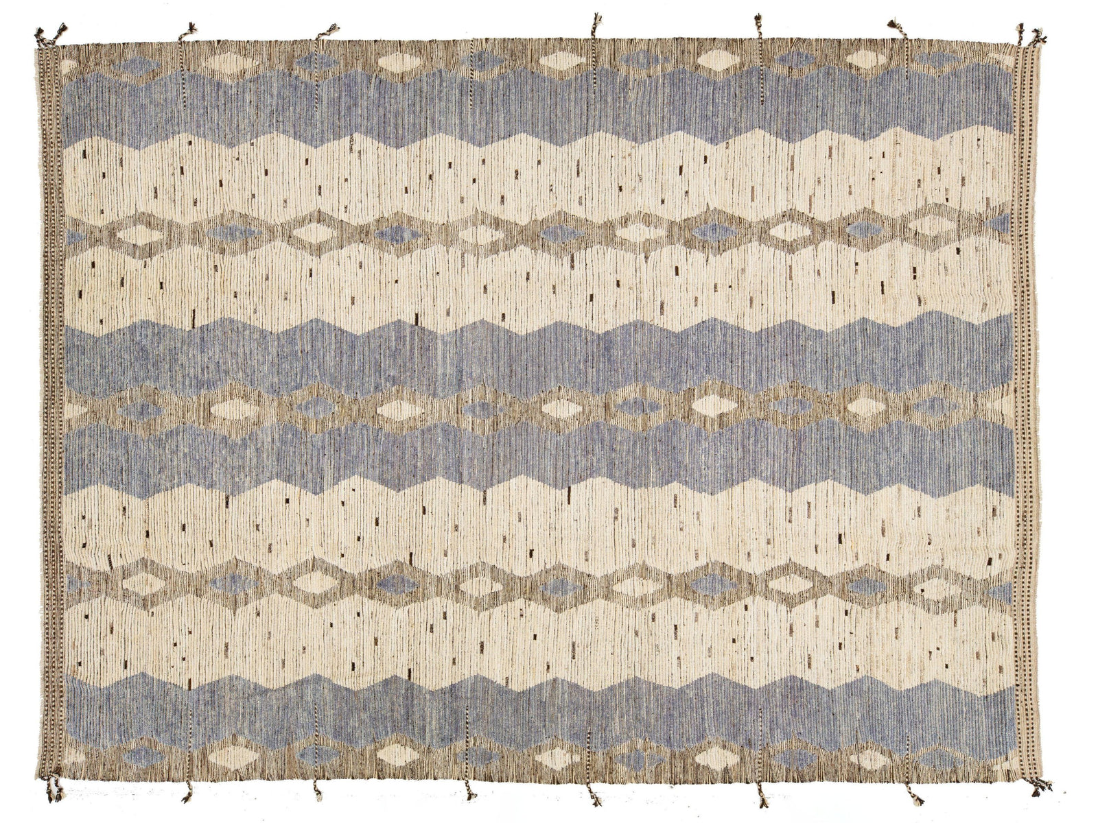 Modern Moroccan Wool Rug 11 X 14